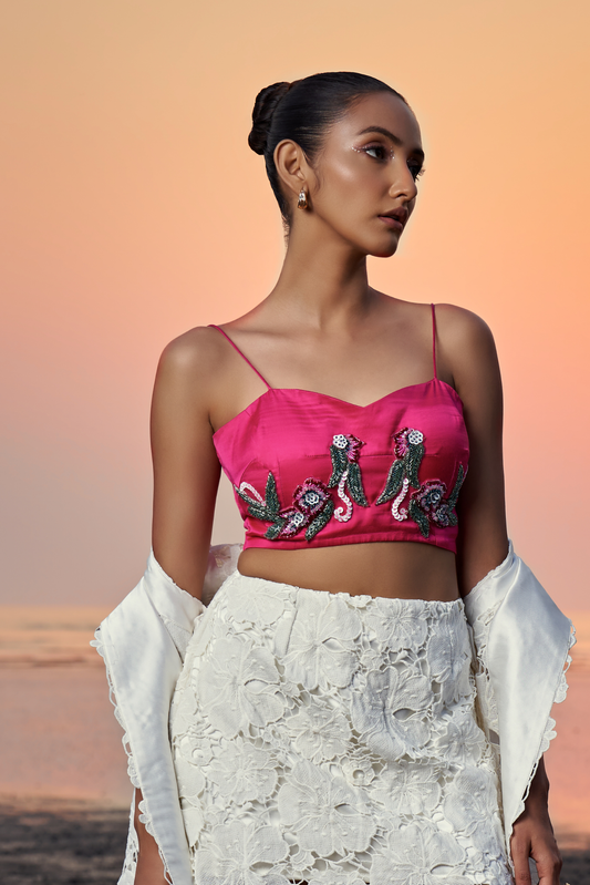 Blush Bloom Summer Co-Ord Set Top