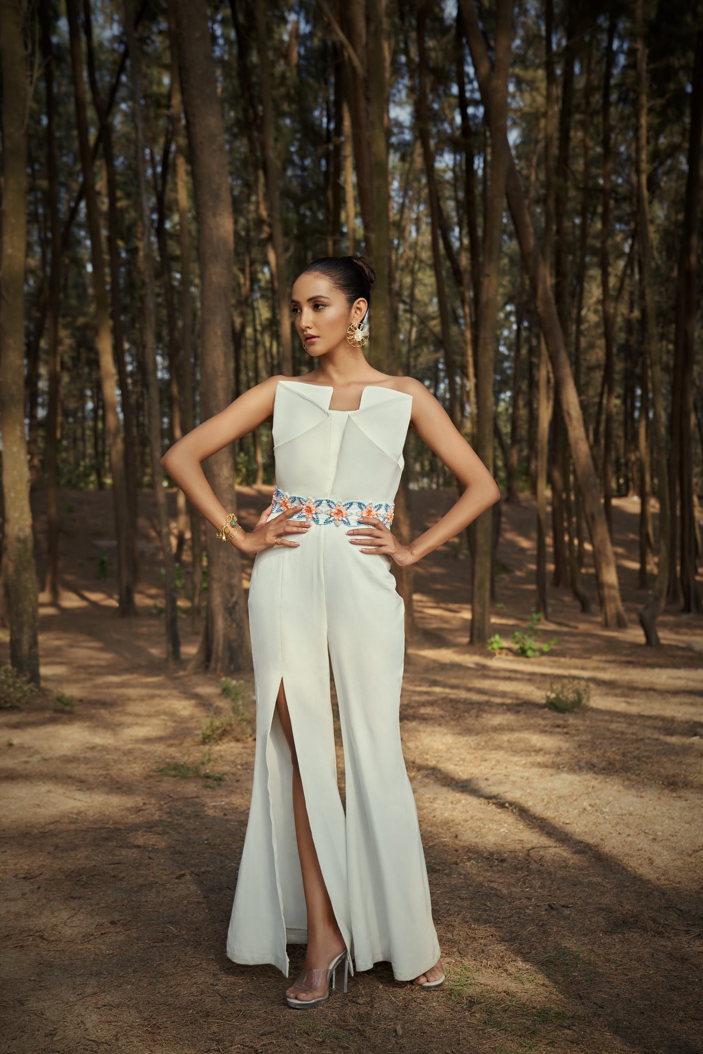 Ivory Grace Embellished Gown