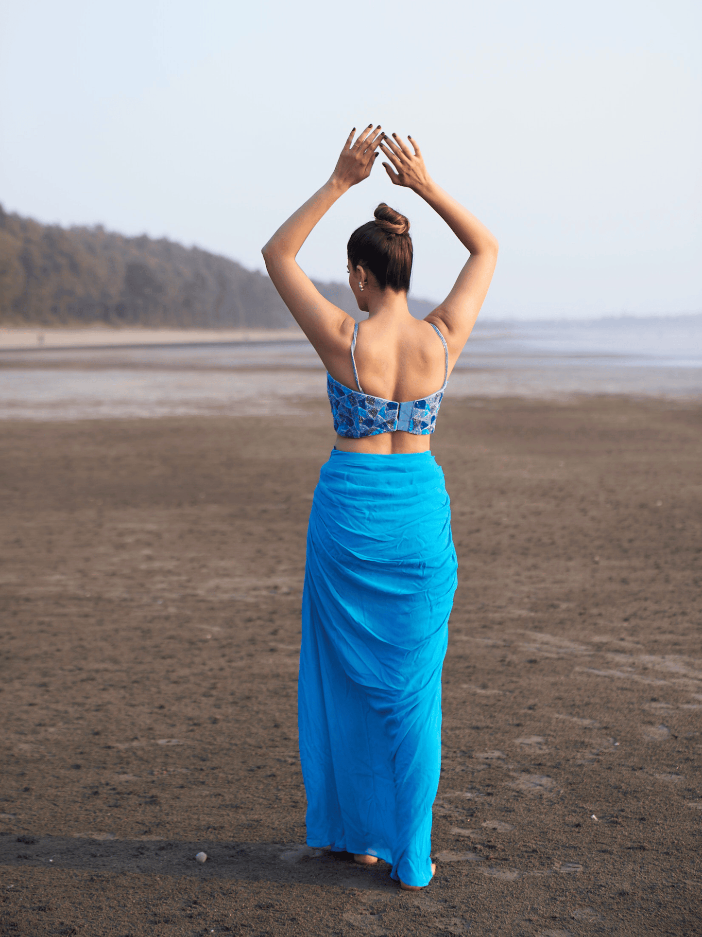 Ocean Prism Crop Top & Wrap Skirt Set