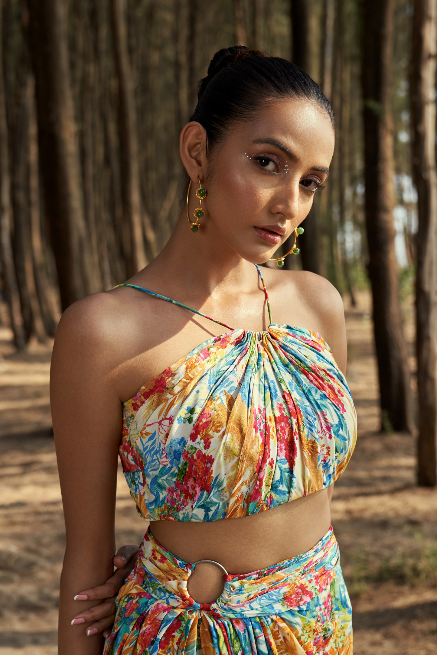 Tropical Bloom Co-Ord Set Top