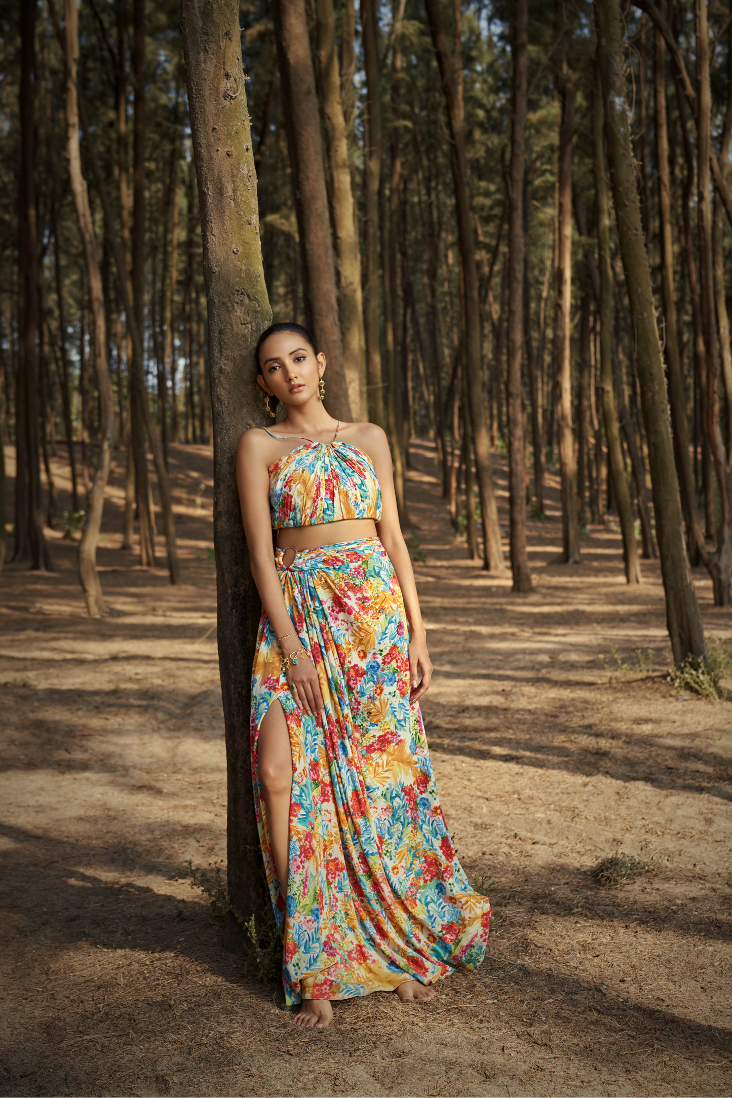 Tropical Bloom Co-Ord Set Bottom