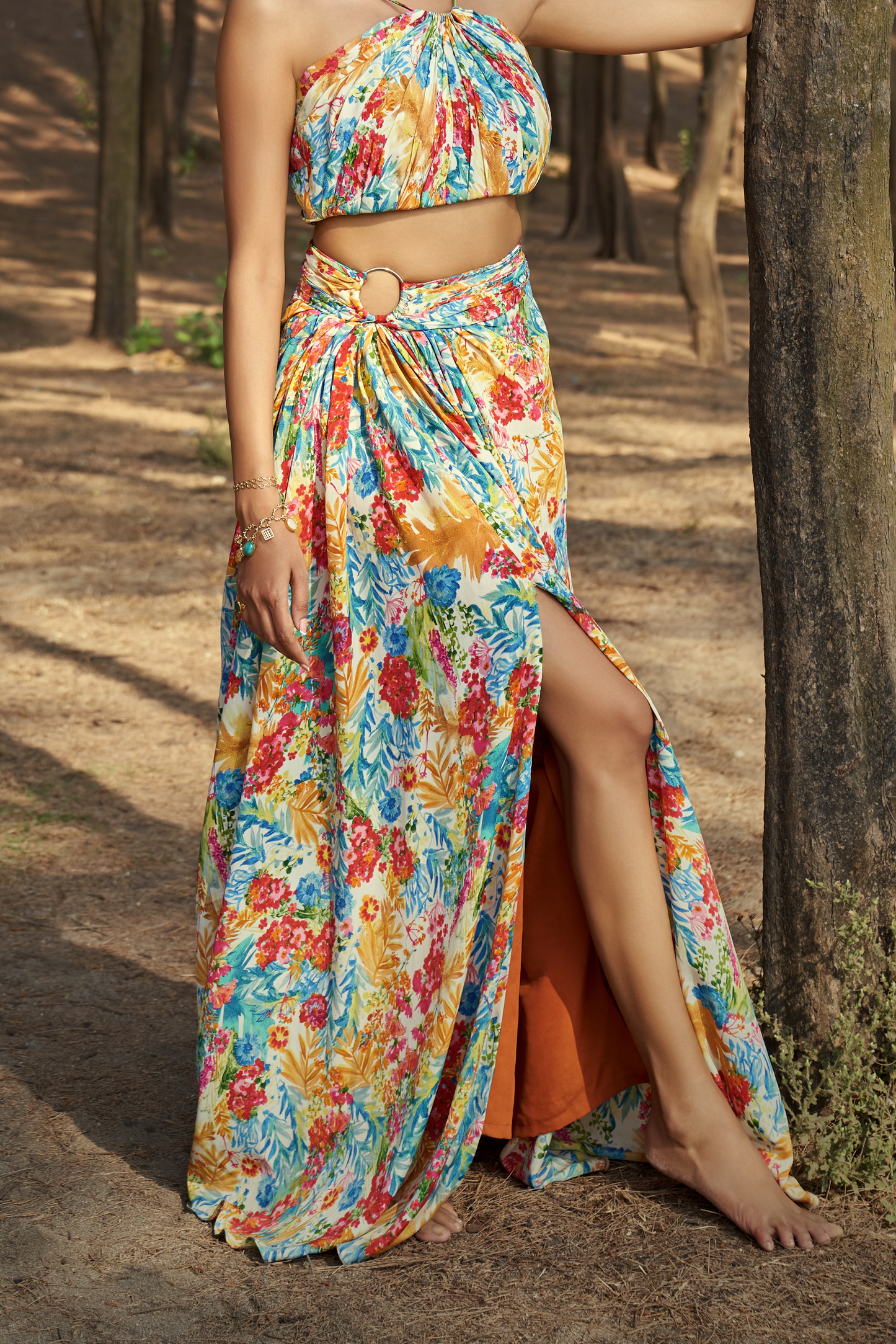 Tropical Bloom Co-Ord Set Bottom