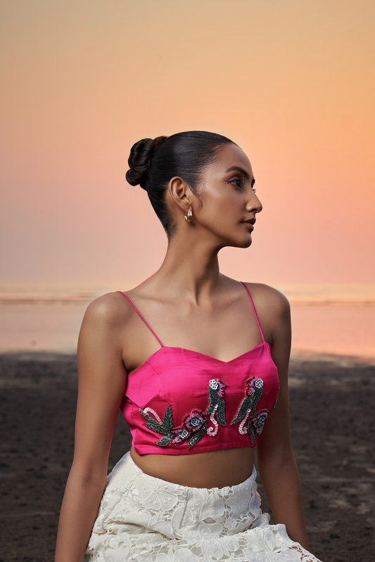 Blush Bloom Summer Co-Ord Set Top