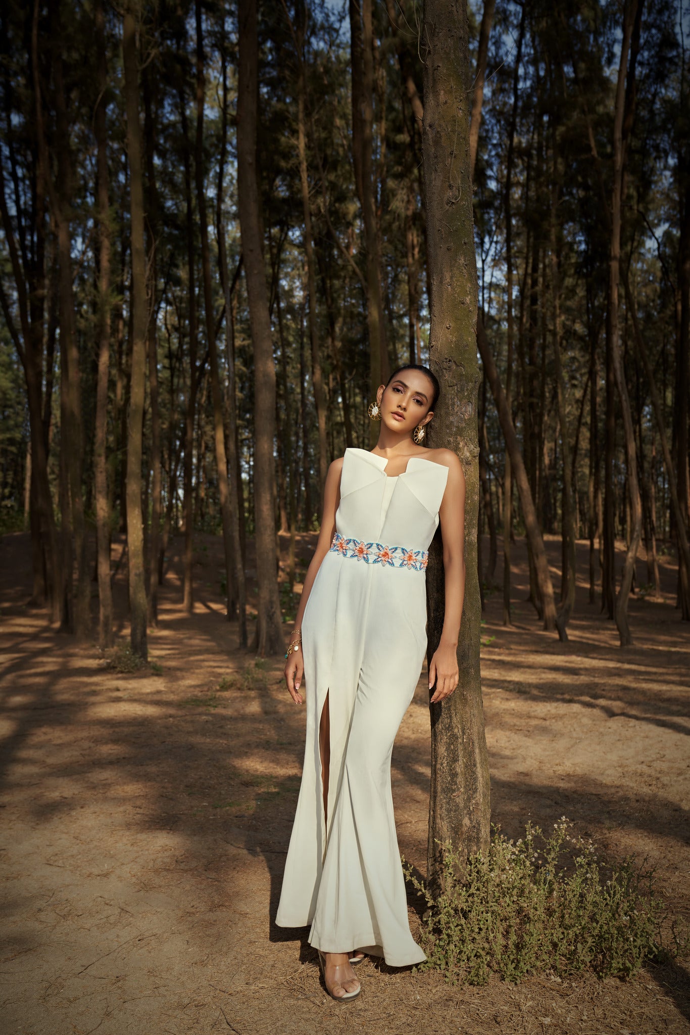 Ivory Grace Embellished Gown