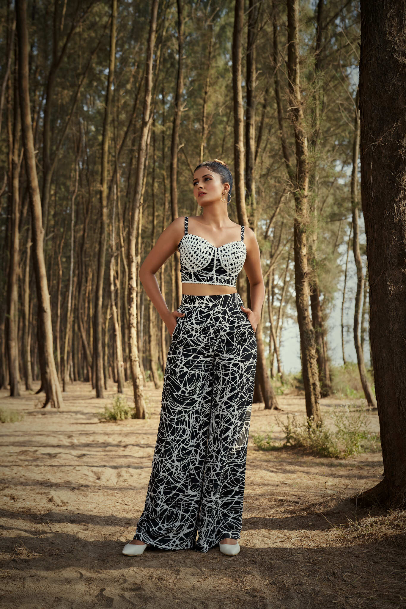 Midnight Abstract Co-Ord Set