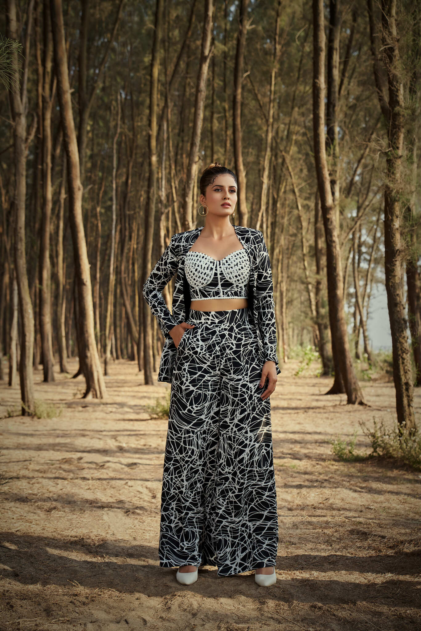 Midnight Abstract Co-Ord Set