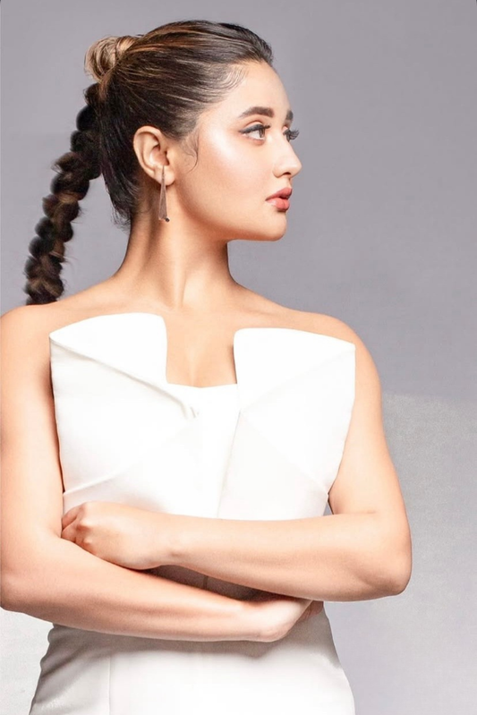 Ivory Grace Embellished Gown